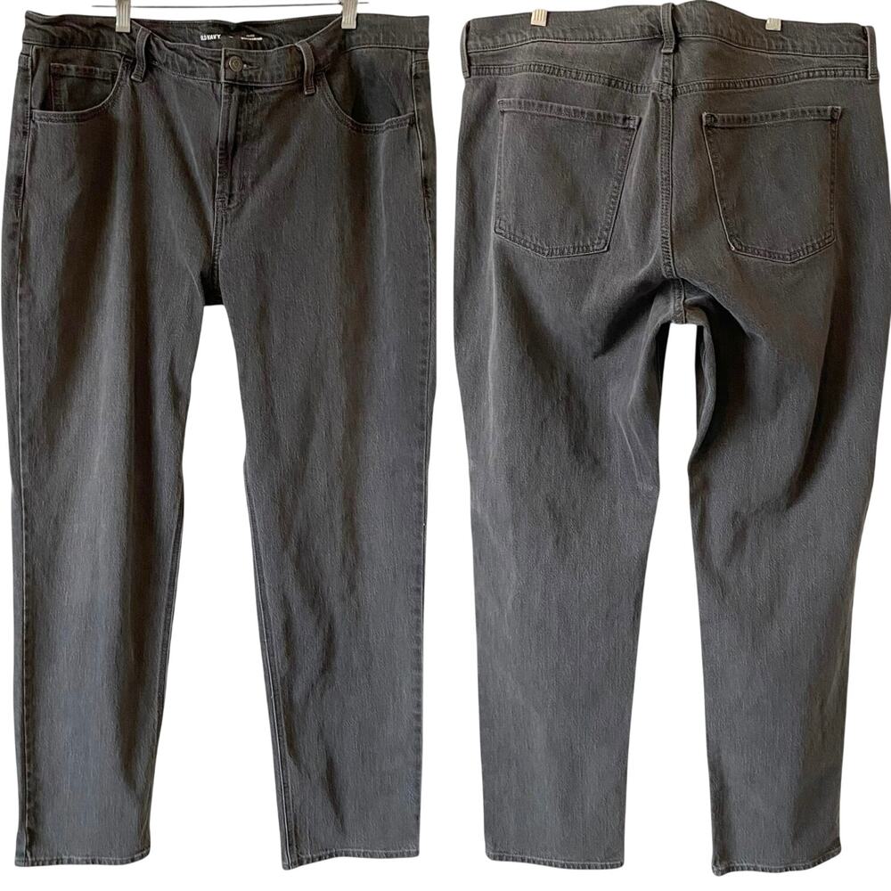 OLD NAVY Gray Mid Rise Wow Boyfriend Denim Jeans Size 16